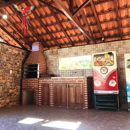 Recanto Da Alegria - Casa Em Cunha Com Piscina, Churrasqueira,Lareira,Deck, Banco De Coracao Exterior foto